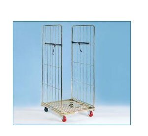 SCAFFALE CON 20 CONTENITORI IN PLASTICA, 176X46X88,5H