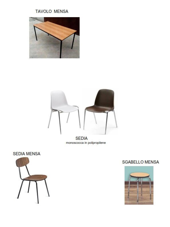 tavoli e sedie